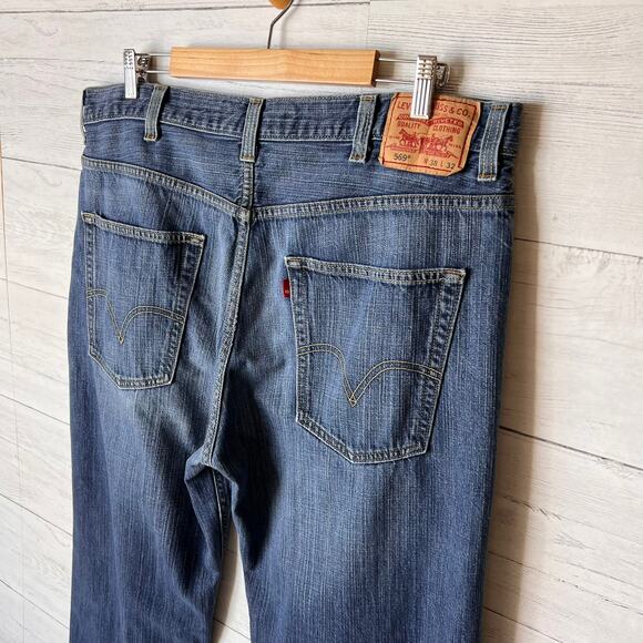 Levis Jeans Mens Size 38 X 32 Loose Straight Fit 569 Denim 100% Cotton - Picture 12 of 16